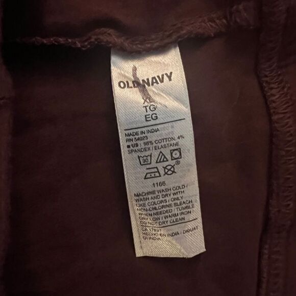 Old Navy Womens Raisin Arizona High-Rise High-Waisted Leggings Burgundy XL NWOT - Picture 4 of 4